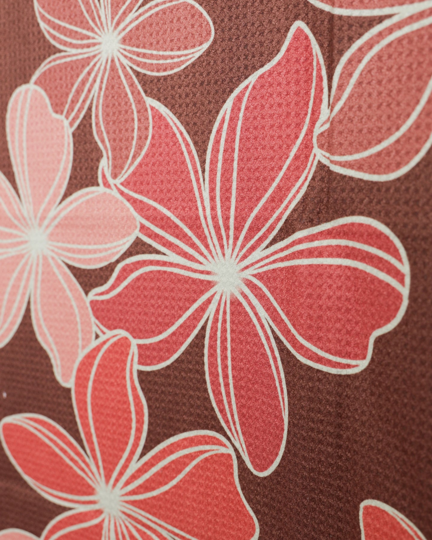 Retro Plumeria Go Anywhere Waffle Microfiber Towel