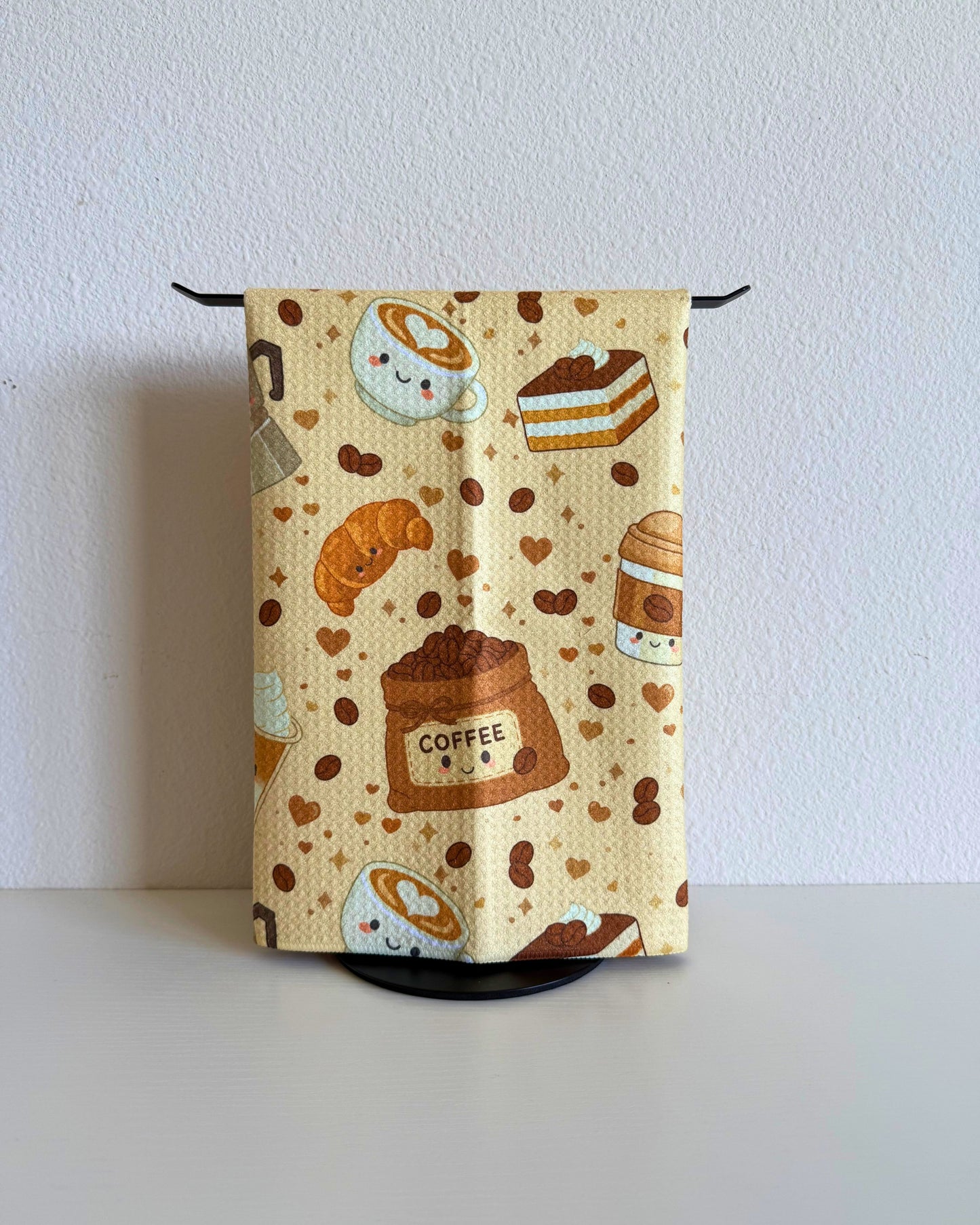 Coffee Microfiber Towel (Creations by Sam x Reiko)