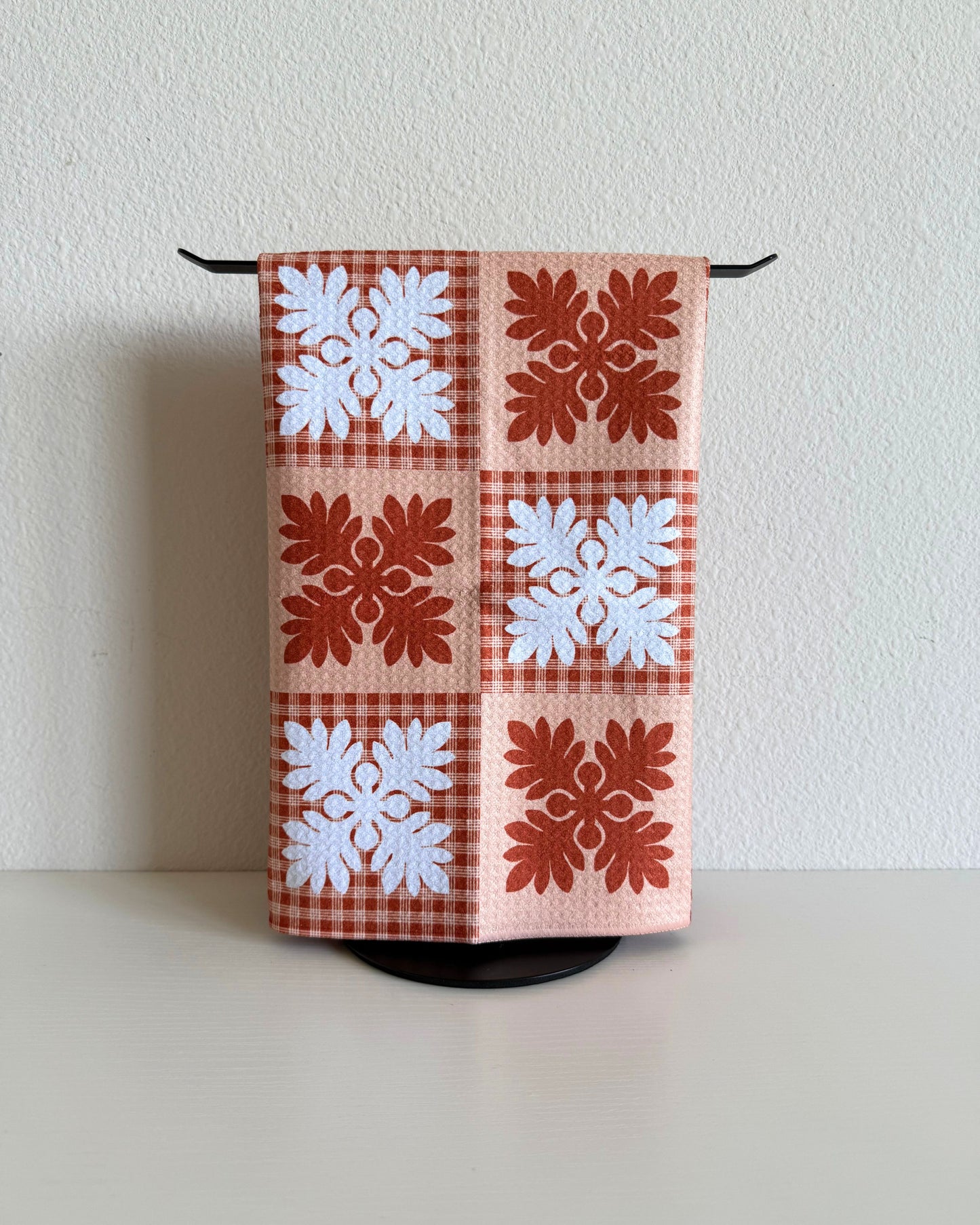 Rust Quilt Microfiber Towel (Creations by Sam x Reiko)