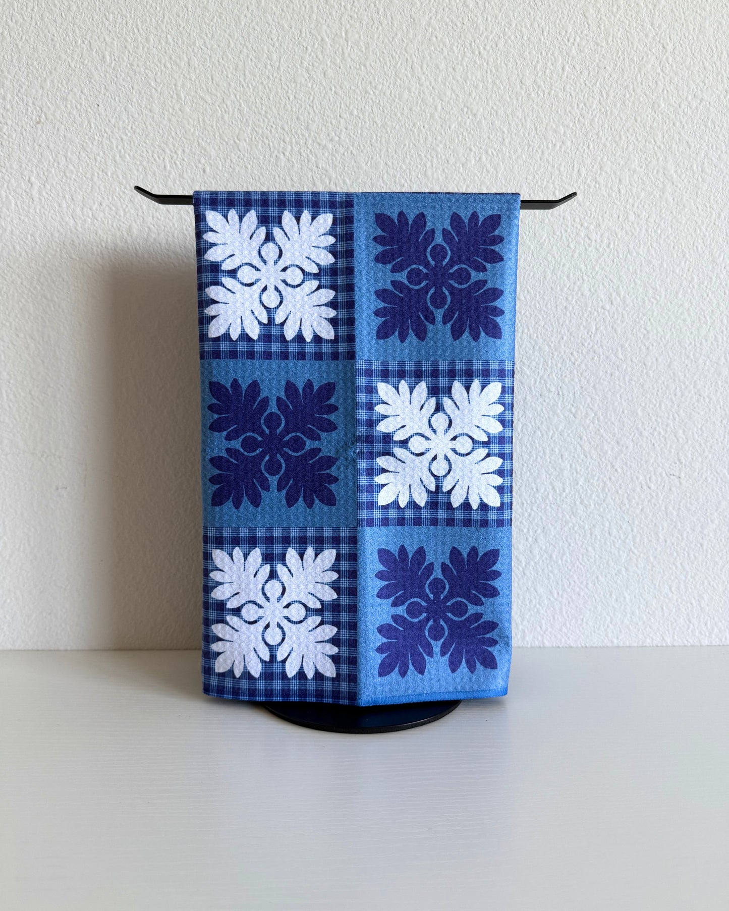 Blue Quilt Microfiber Towel (Creations by Sam x Reiko)