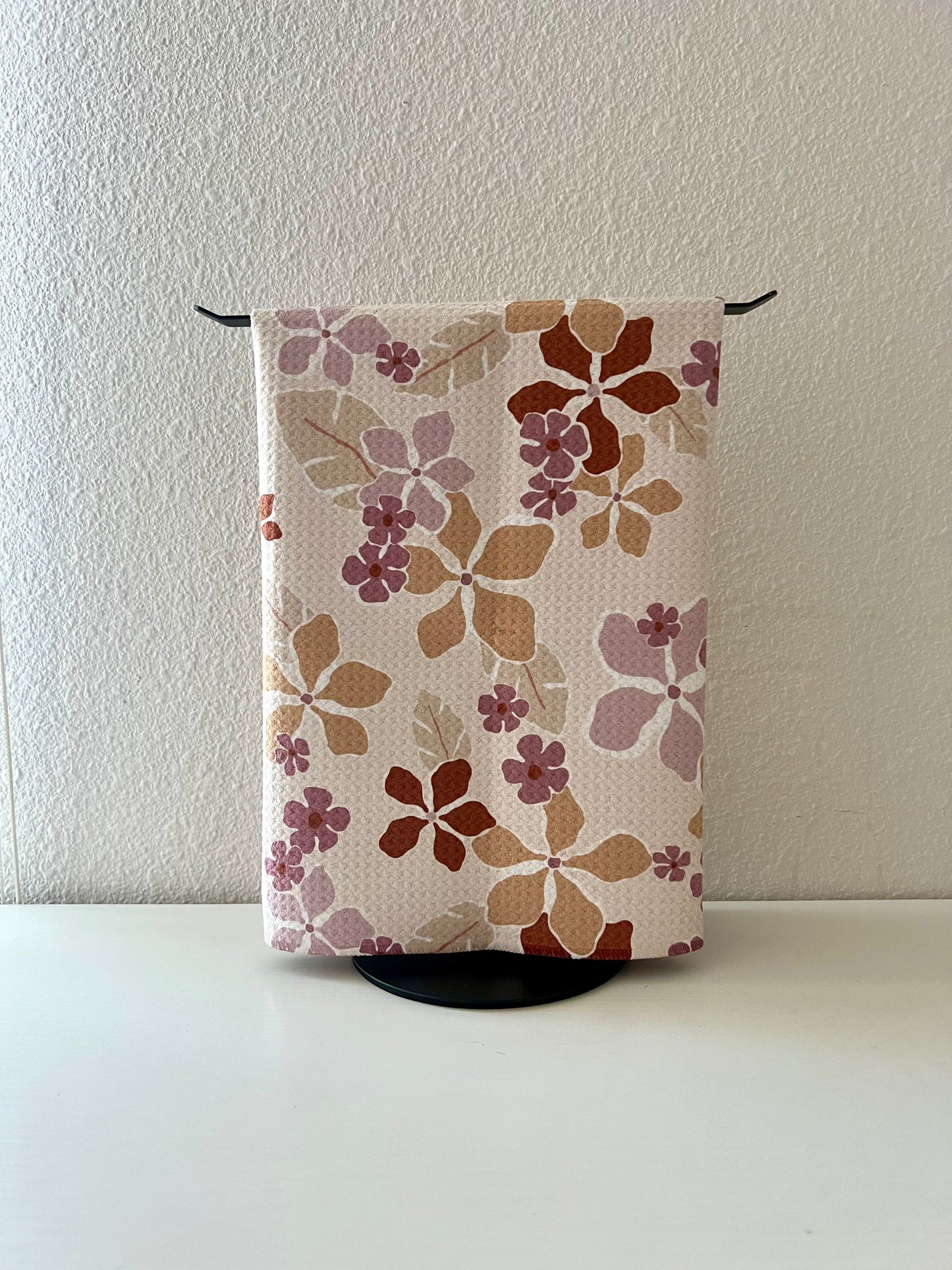Creme Tropical Blossom Microfiber Towel