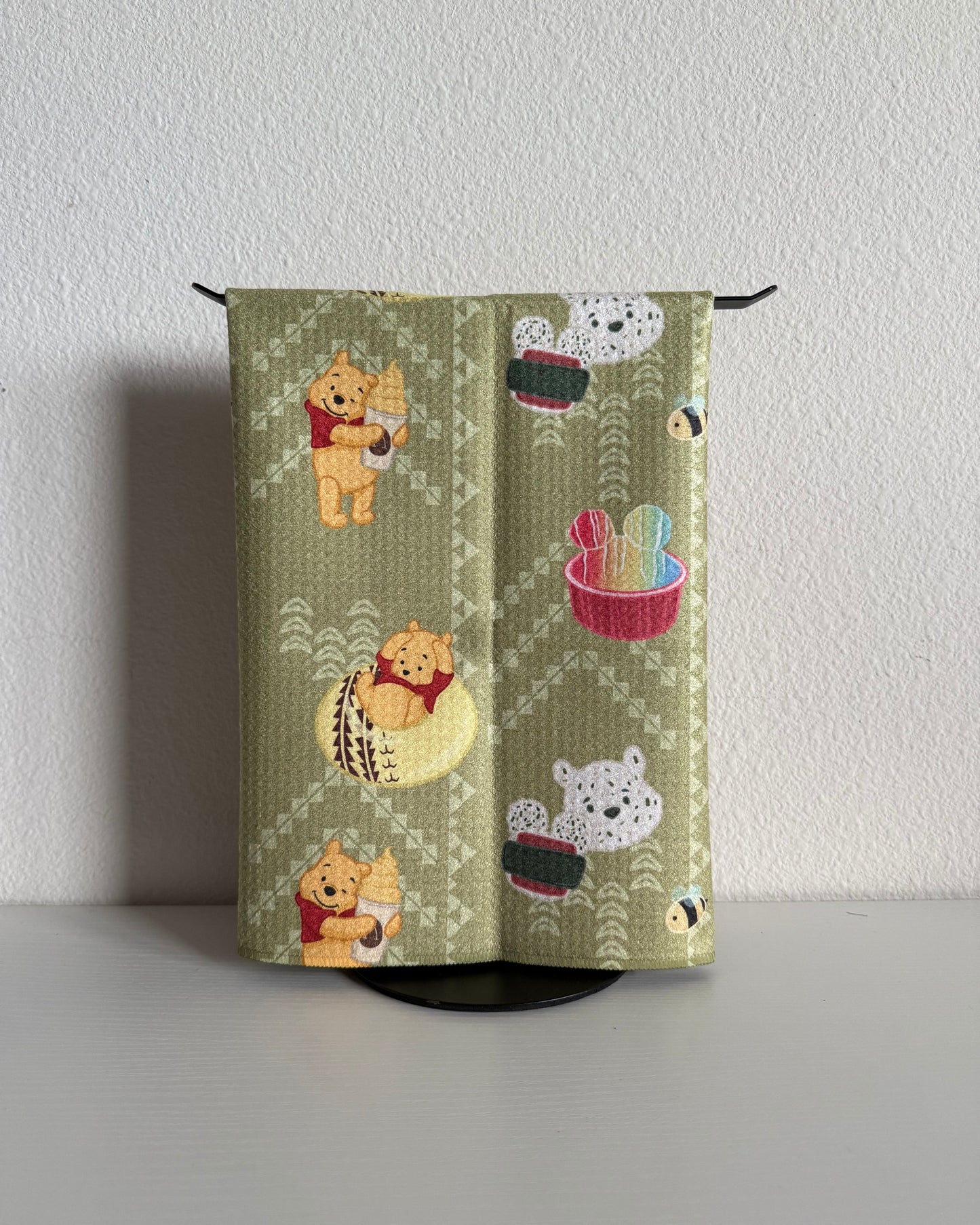 Green Pooh-Lani Microfiber Towel (Hekili Designs x Reiko)