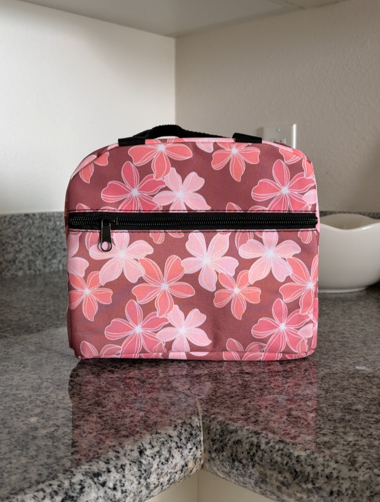 Retro Plumeria Lunch Bag