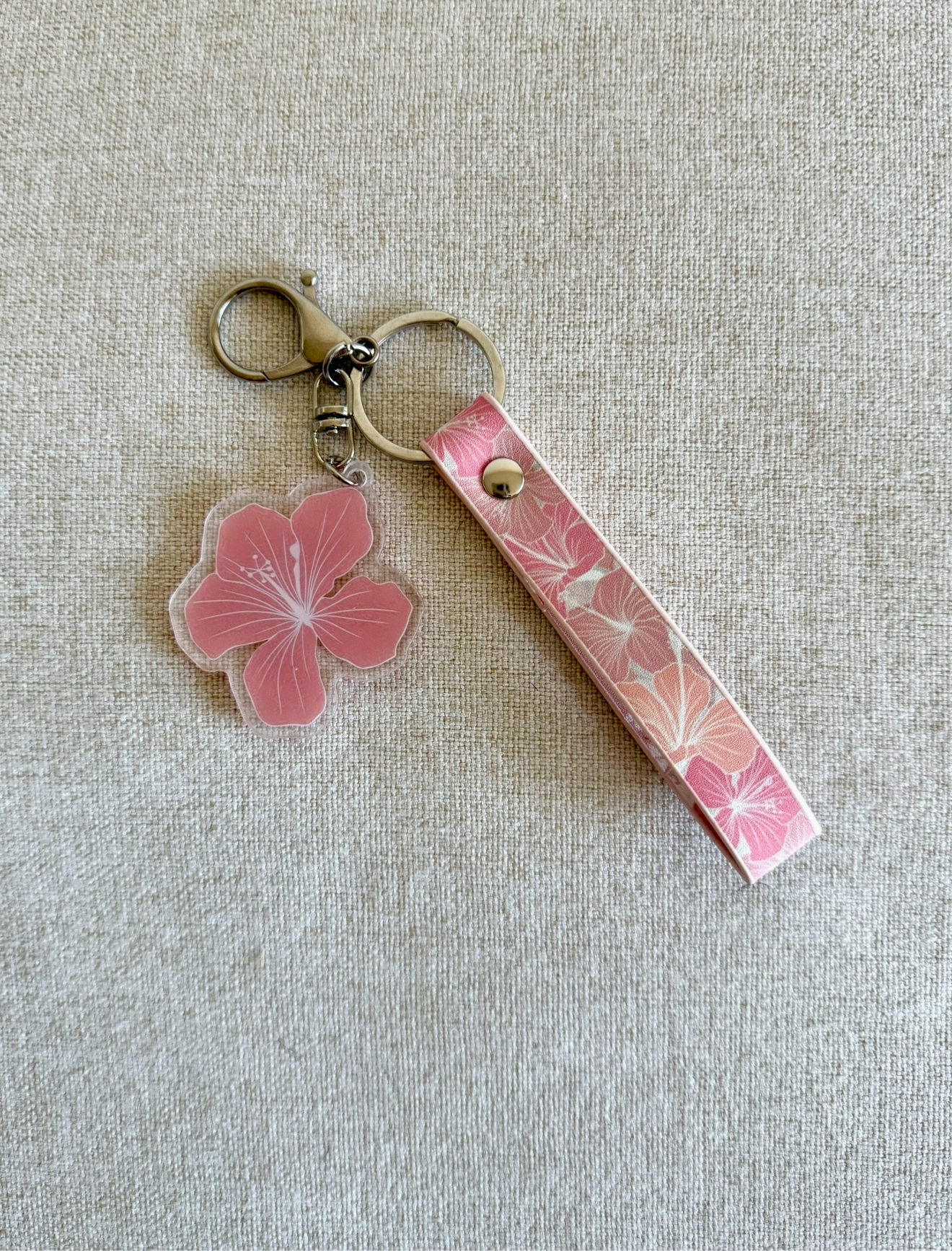 Hibiscus Lei Keychain