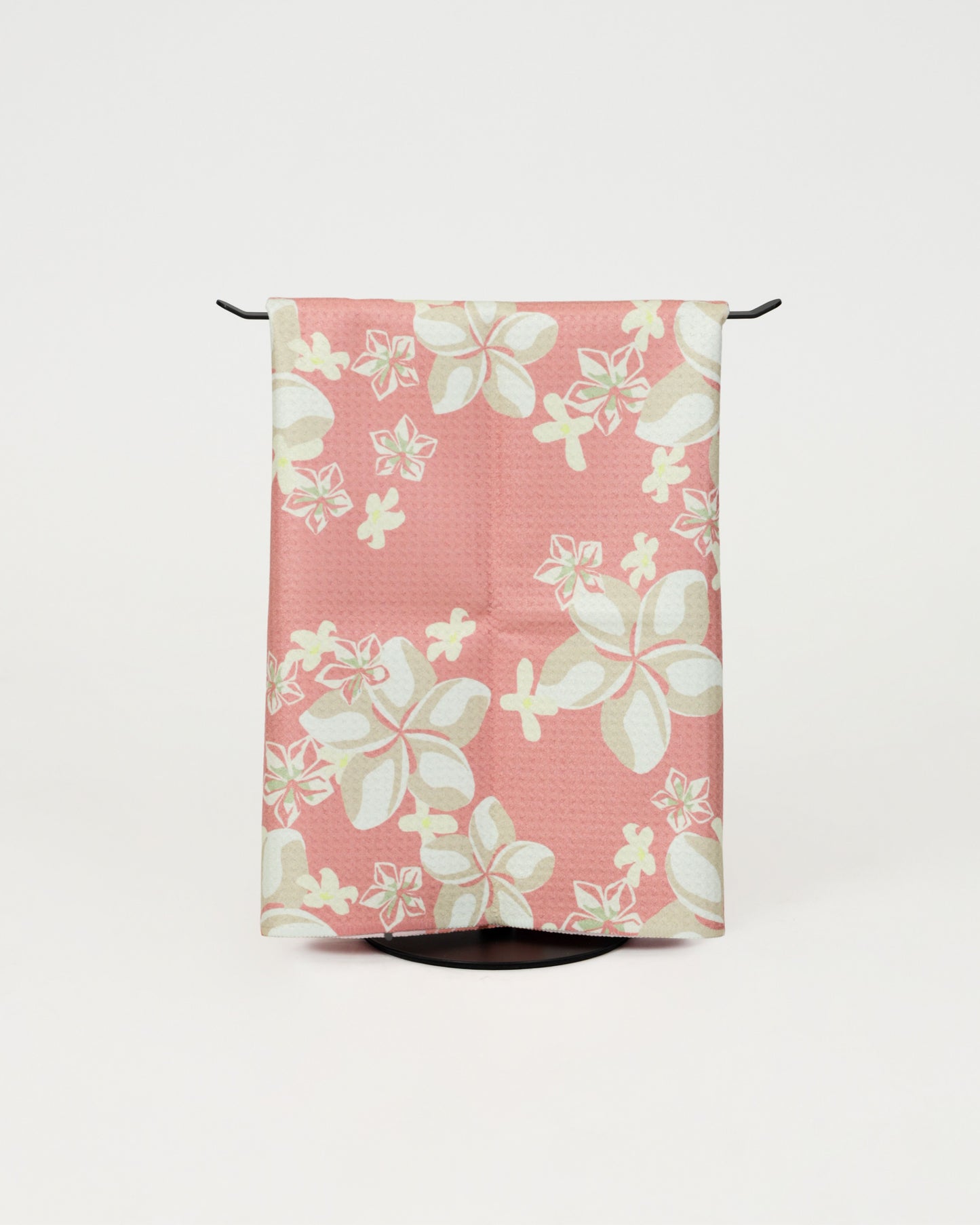 Pink Plumeria and Pakalana Microfiber Towel