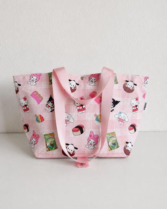 Pink Aloha Snacks Small Haul Bag