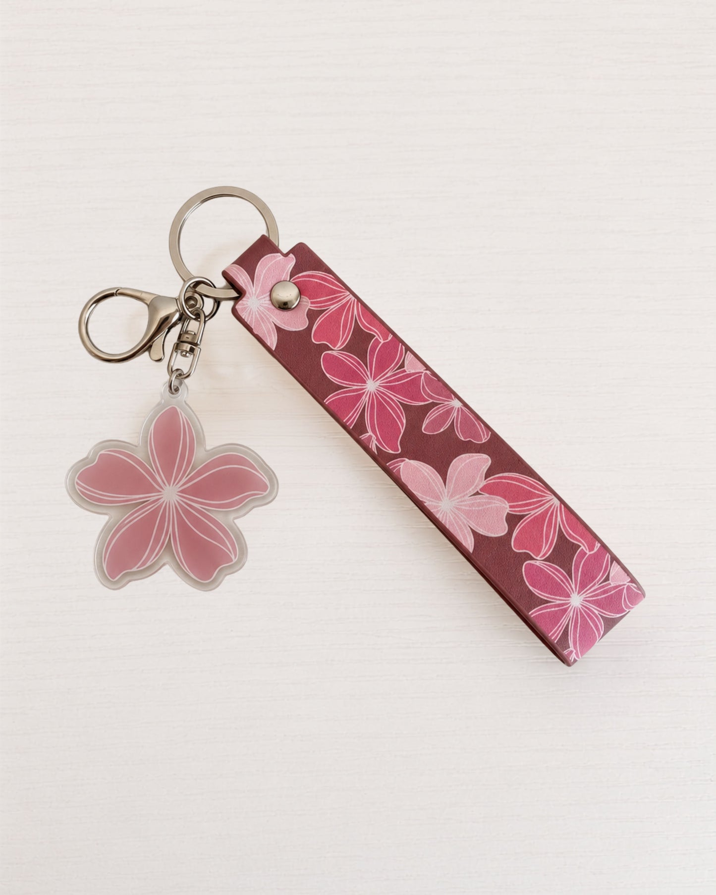 Retro Plumeria Wristlet