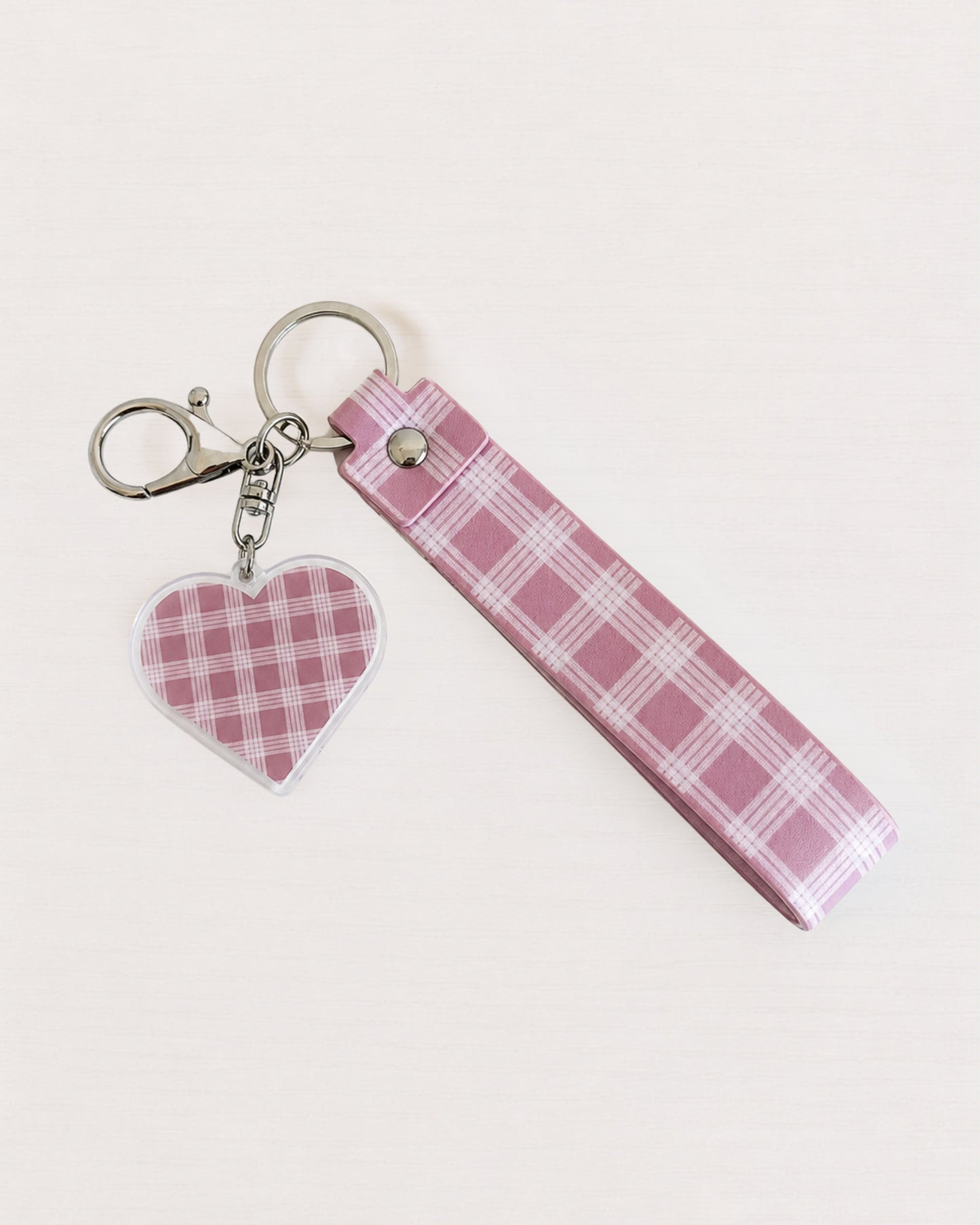 Mauve Palaka Wristlet