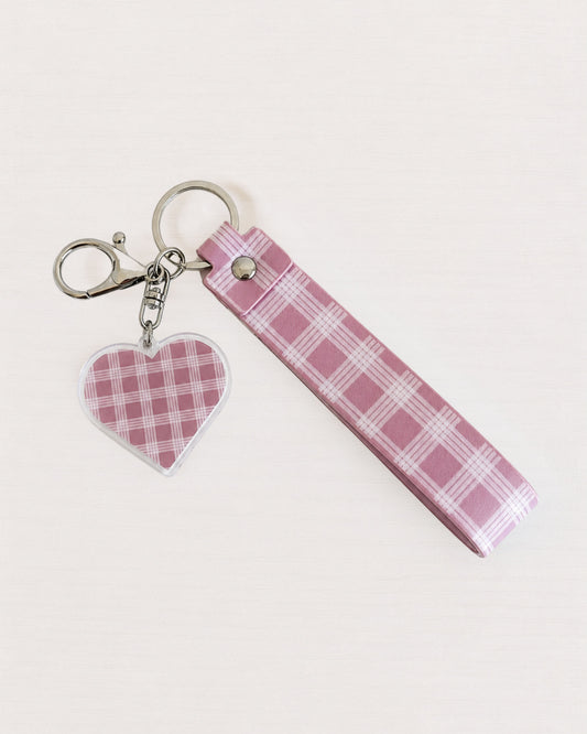 Mauve Palaka Wristlet