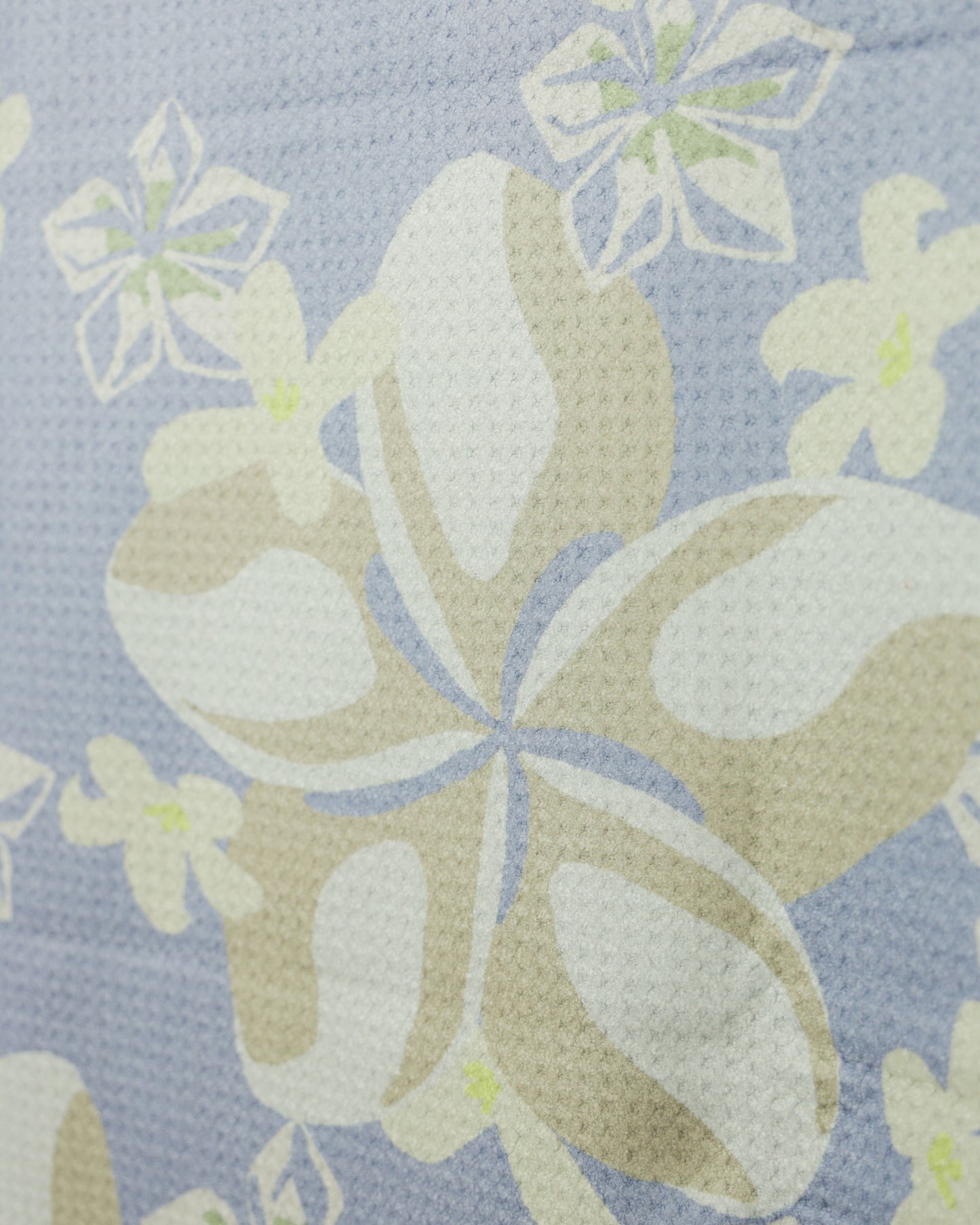 Cream Plumeria and Pakalana Go Anywhere Waffle Microfiber Towel