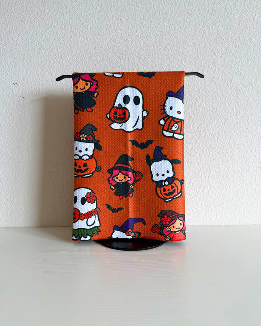 Orange Spooky Microfiber Towel