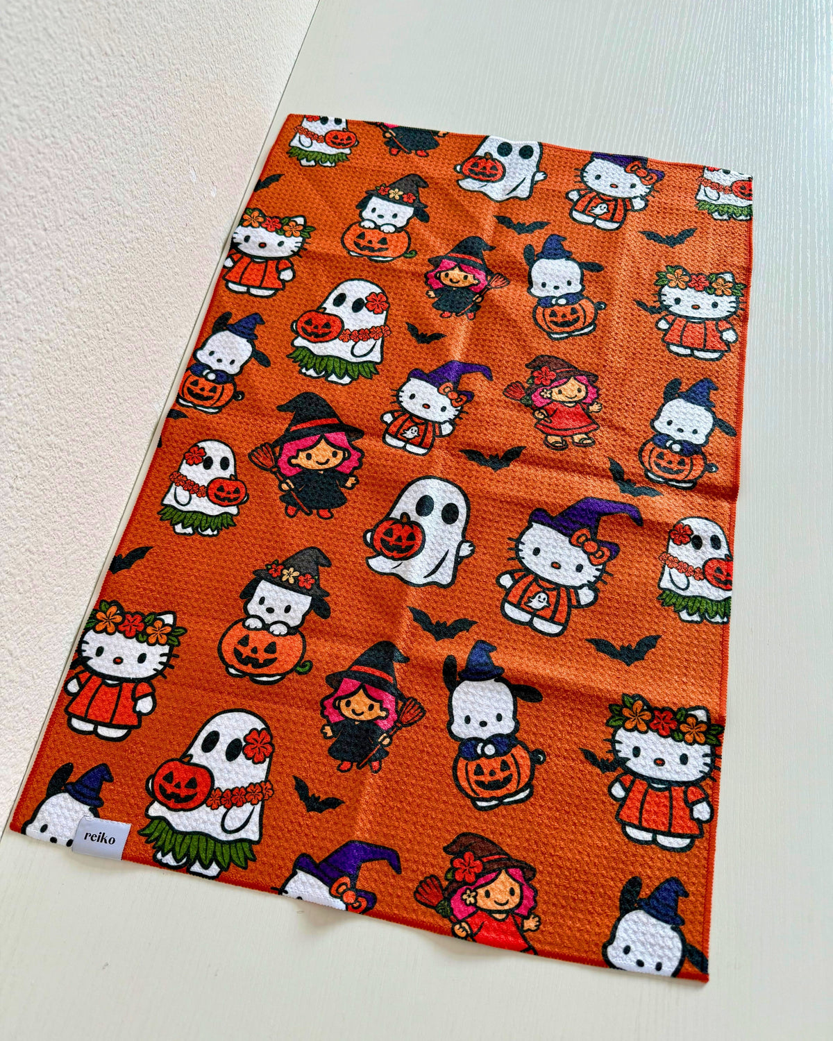 Orange Spooky Microfiber Towel