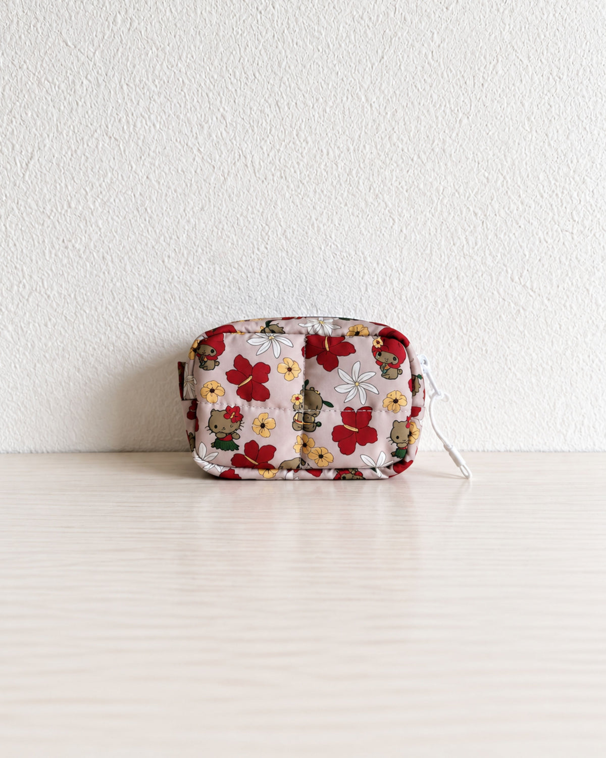 Tan Sanrio Puffy Pouch (TattedMum Creations x Reiko)
