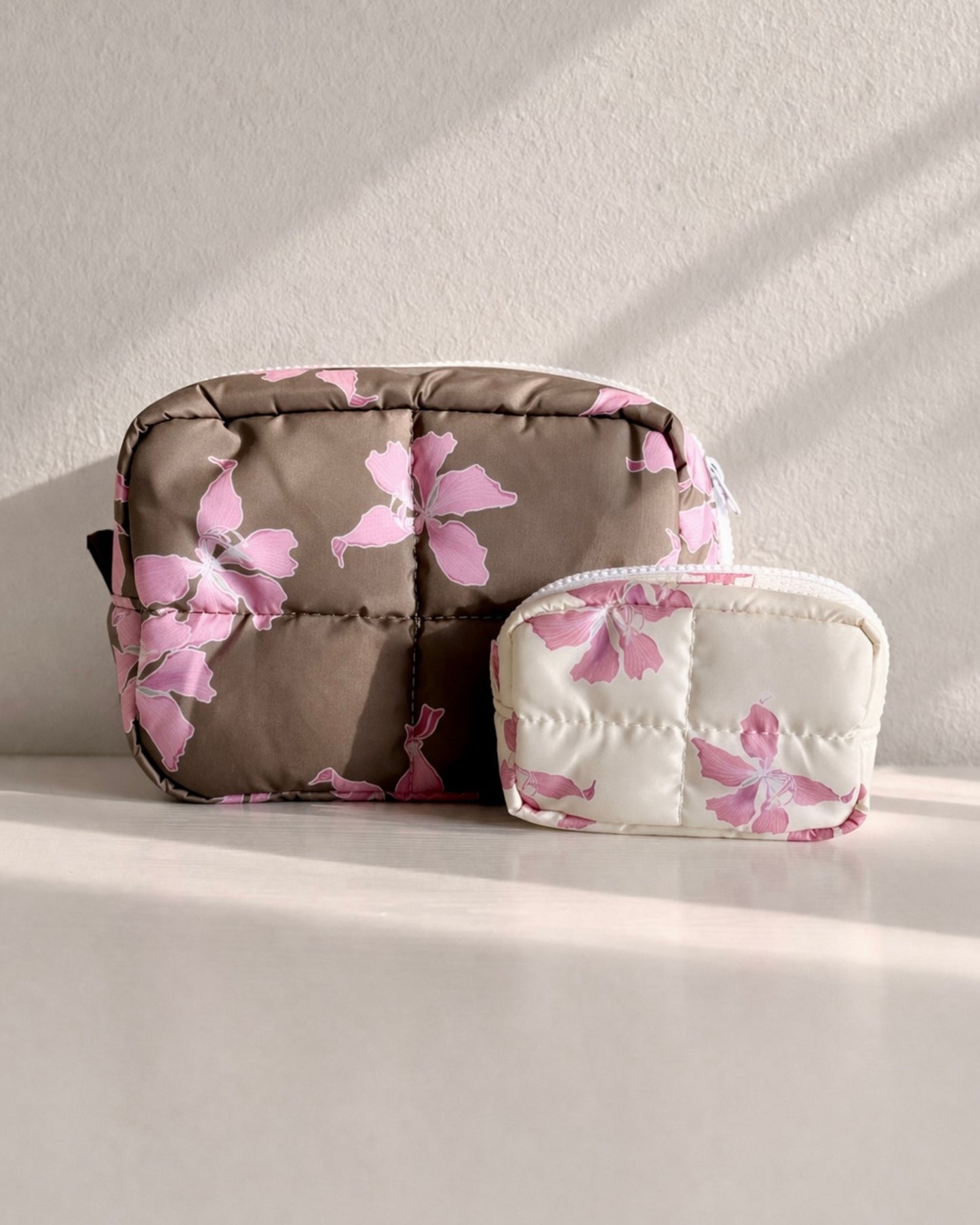 Hong Kong Orchid Puffy Pouch