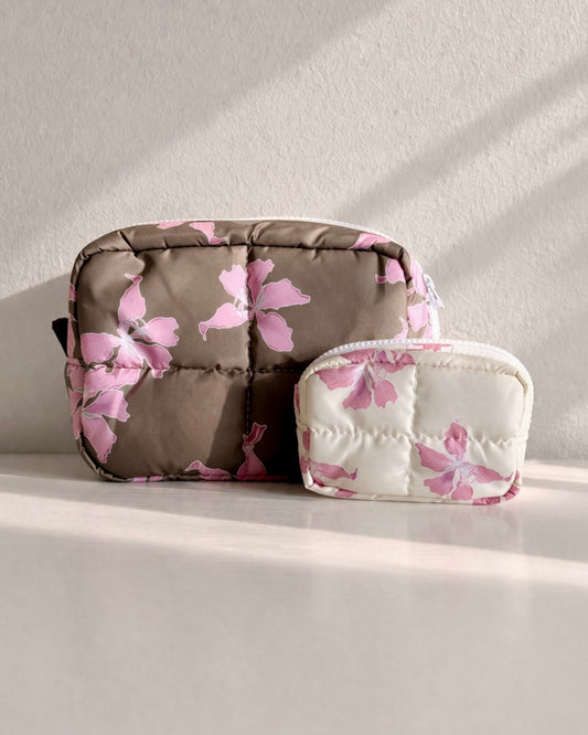 Hong Kong Orchid Puffy Pouch
