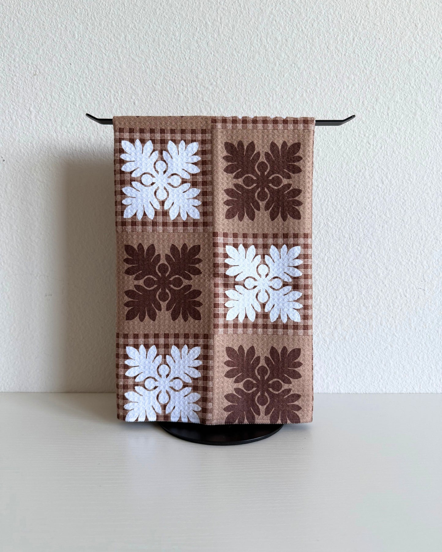Brown Quilt Microfiber Towel (Creations by Sam x Reiko)