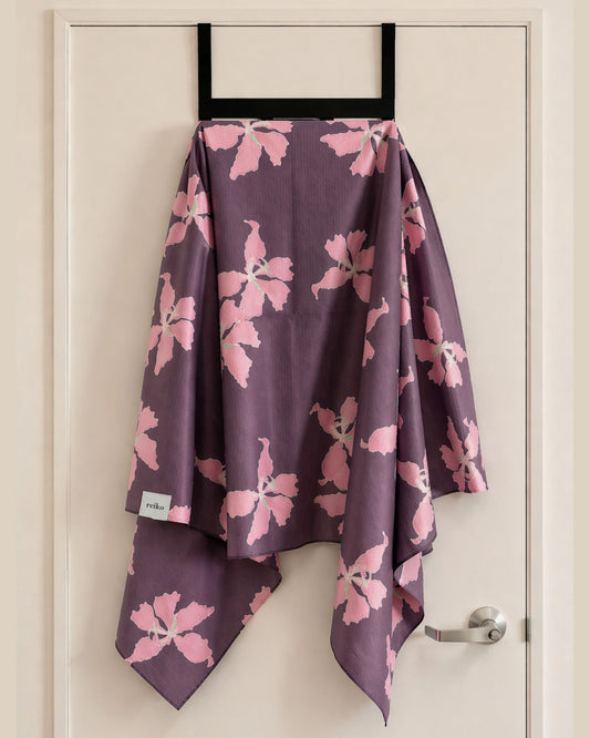 Purple Hong Kong Orchid Go Anywhere Waffle Microfiber Towel