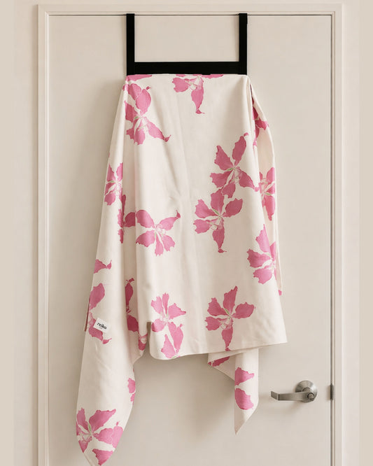 White Hong Kong Orchid Go Anywhere Microfiber Towel