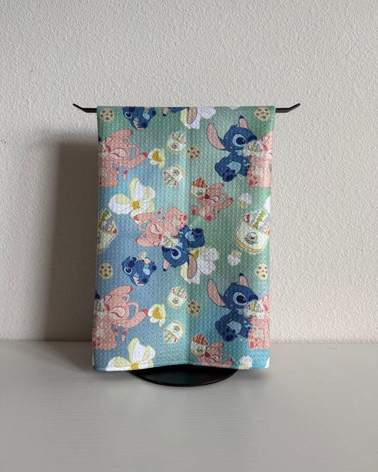 Stitch and Angel Microfiber Towel (Nicki Sweet Treats x Reiko)