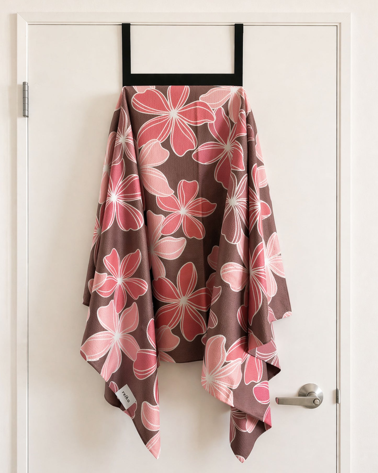 Retro Plumeria Go Anywhere Waffle Microfiber Towel