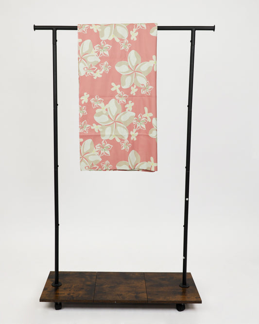 Cream Plumeria and Pakalana Go Anywhere Suede Microfiber Towel