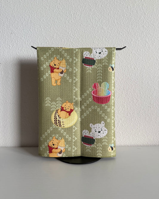 Green Pooh-Lani Microfiber Towel (Hekili Designs x Reiko)