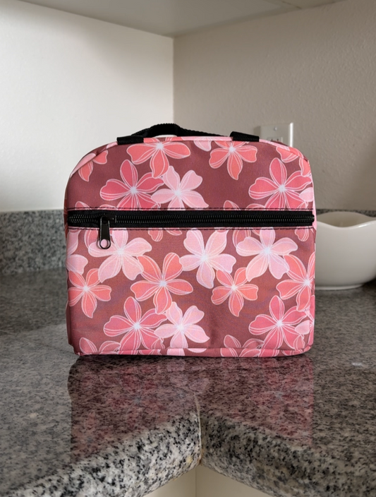 Retro Plumeria Lunch Bag
