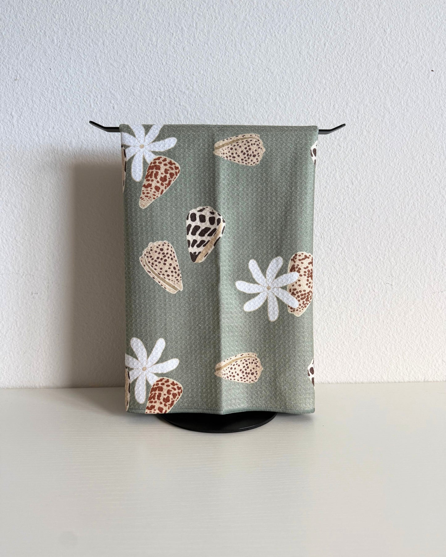 Sage Tiare & Shells Microfiber Towel