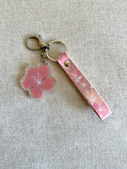 Hibiscus Lei Keychain