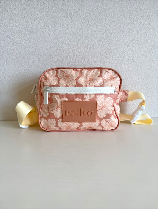 Peach Hibiscus Fanny Pack