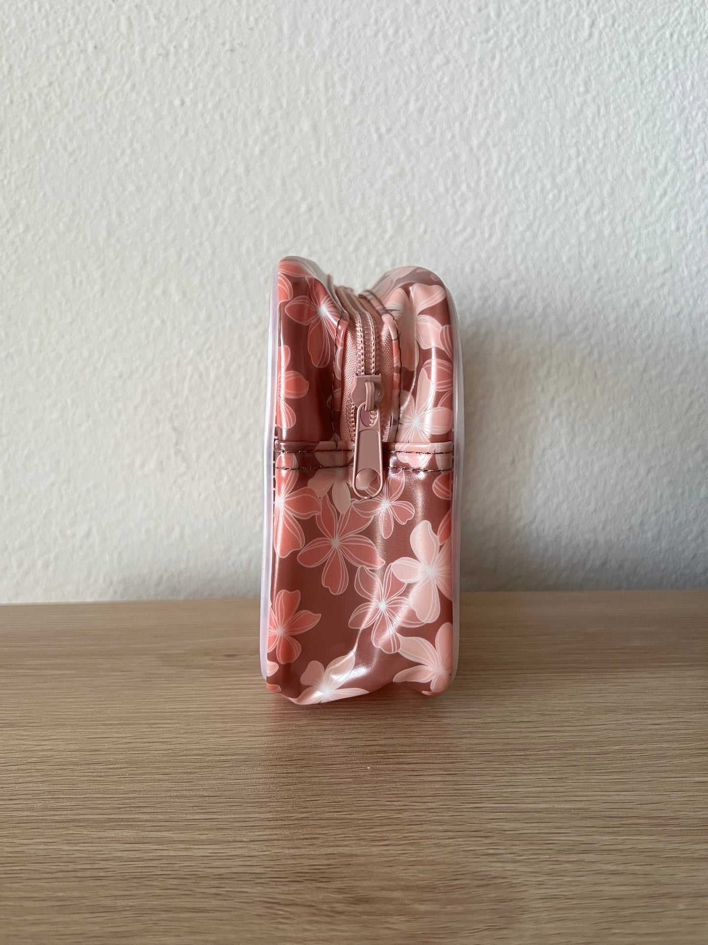 Retro Plumeria Mini Toiletry Bag