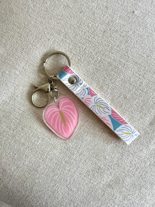 Anthurium Keychain